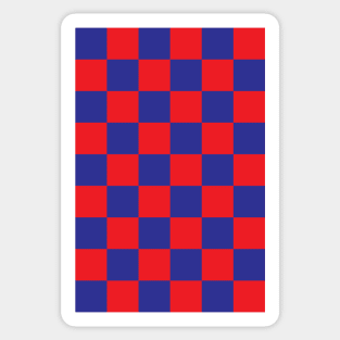 Barcelona Checkered Fan Flag 2019 - 2020 Jersey Design Sticker
